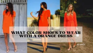 what color shoes to wear with a orange dress