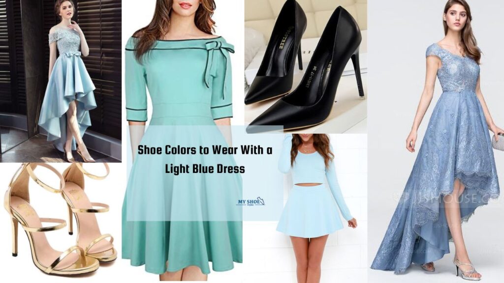 Shoe Colors to Wear With a Light Blue Dress