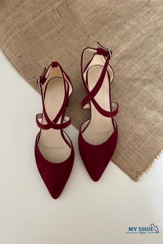 Burgundy Brilliance heels