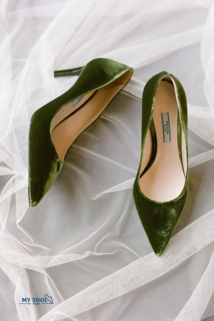 Olive Green heels
